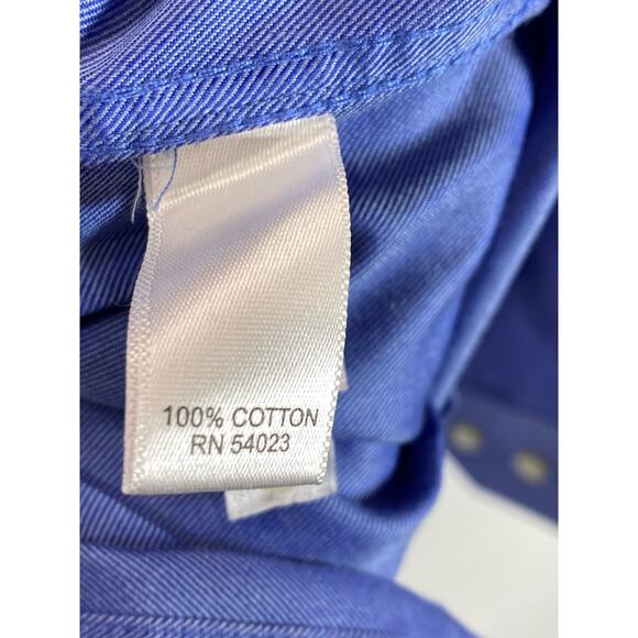 BANANA REPUBLIC Men's Blue Non-Iron Classic-Fit Button-Up Long Sleeve Shirt SZ L - Picture 12 of 12